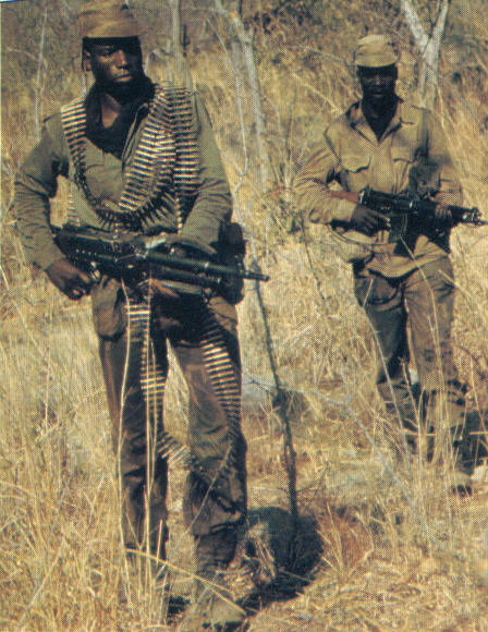Heavily armed scouts with MAG58 and FN FAL.