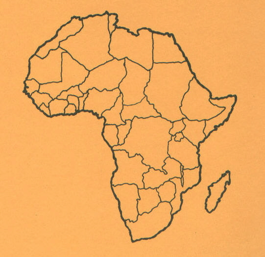 Map of Africa.