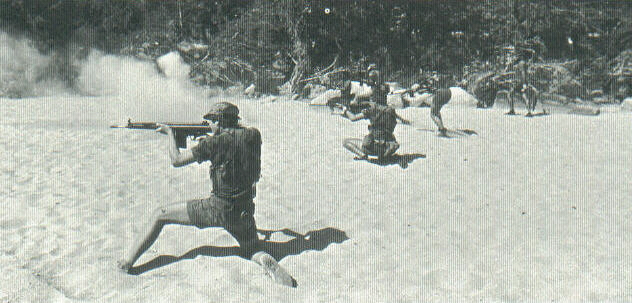 Selous Scouts rehearsing immediate action drills.